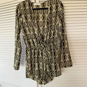 Mahina Tie Dyed Long Sleeve Romper